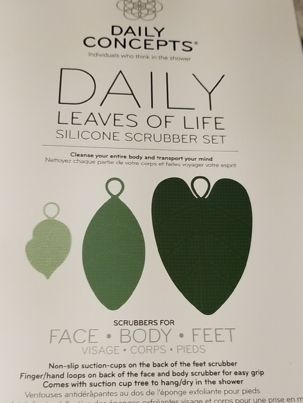 Daily Concepts Leaves of Life Silicone Scrubber Set